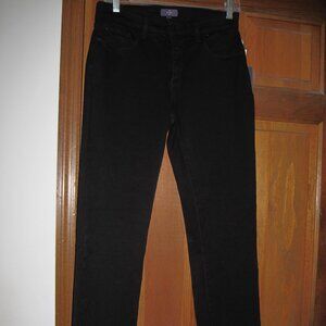 NWT NYDJ Los Angelas Black Jeans Size 6